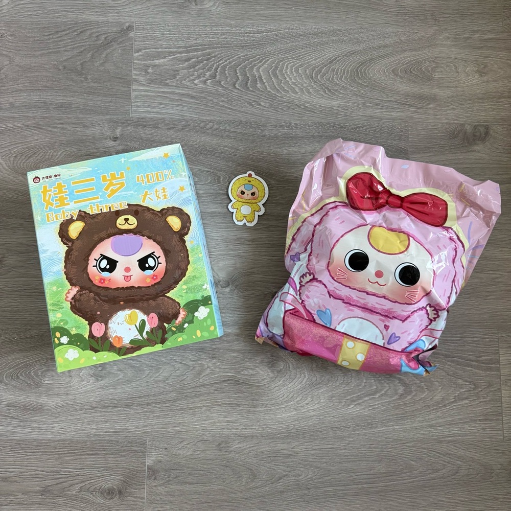 🆕 Baby Three BB3 400% Big Plush Animal Series - Big Rooster